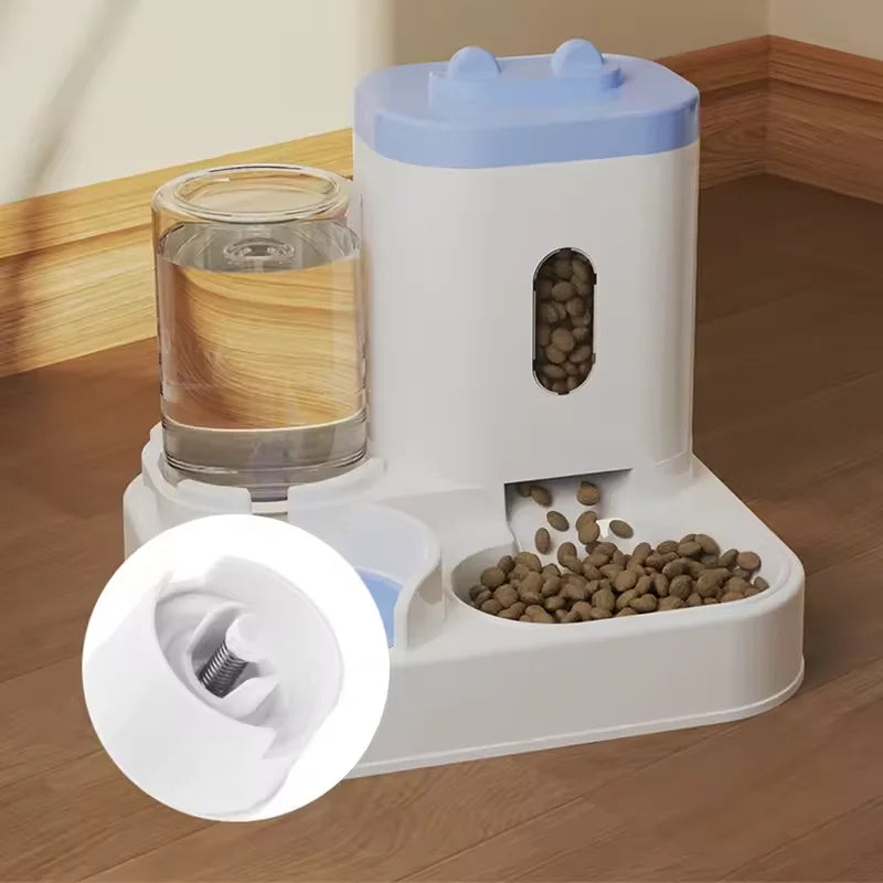 🐶🐱 Large-Capacity Automatic Pet Feeder & Water Dispenser (2-in-1)