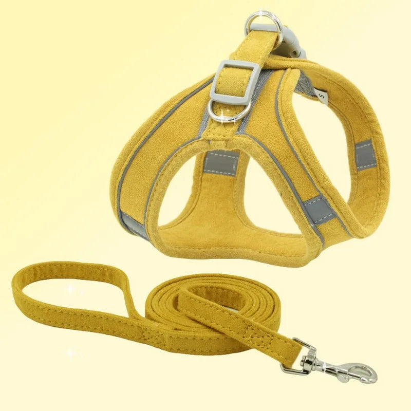 🐾 Adjustable Dog & Cat Harness with Leash