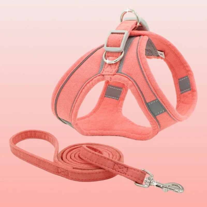 🐾 Adjustable Dog & Cat Harness with Leash