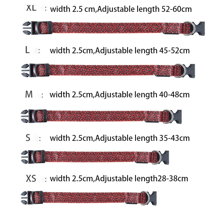 🐶💡Leopárdmintás LED Világítós Kutyanyakörv – Állítható, Erős & Biztonságos éjszakai sétákhoz 🐶💡