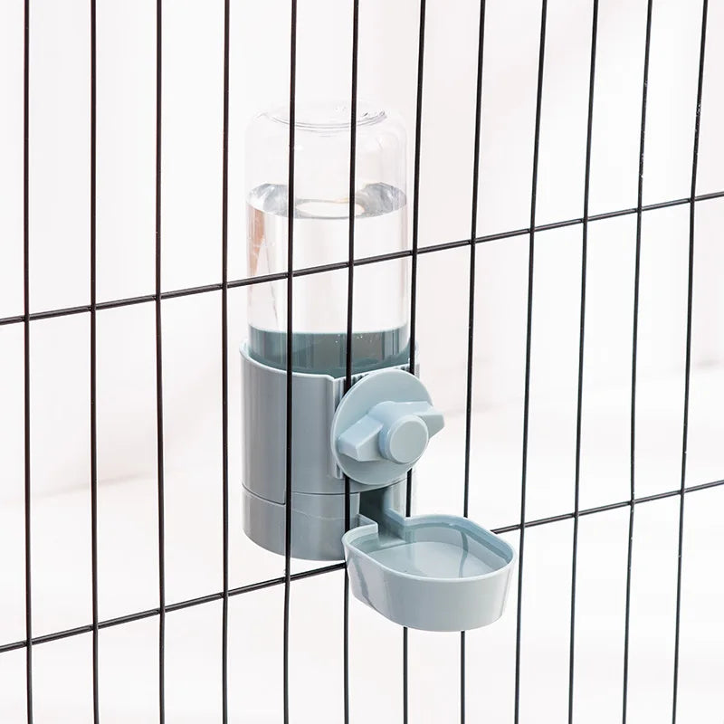 🐾 Cage Hanging Automatic Pet Feeder & Water Bottle Dispenser