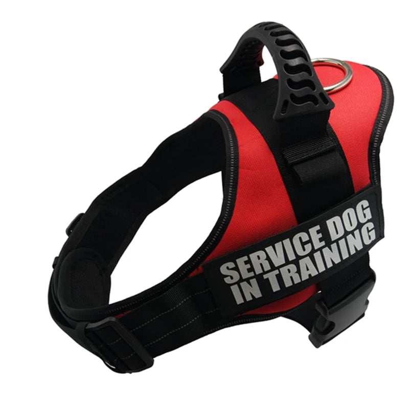🐕 Nylon Adjustable Dog Harness – Reflective Vest for All Dog Sizes