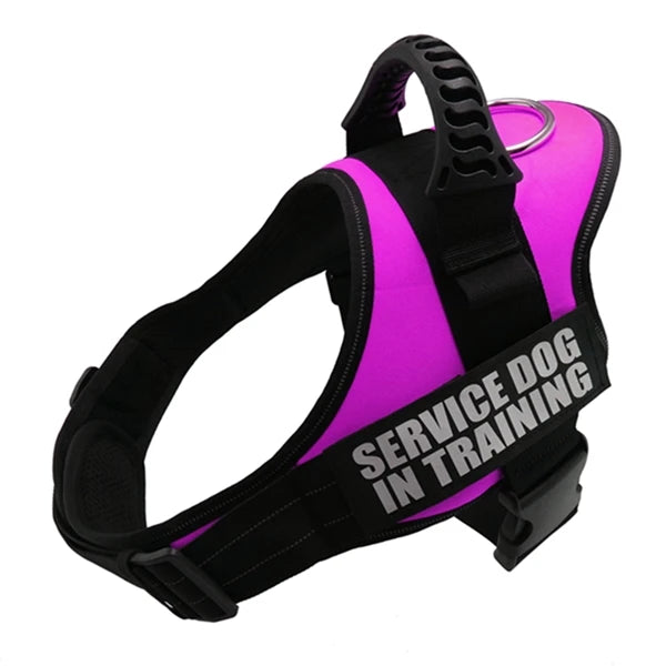 🐕 Nylon Adjustable Dog Harness – Reflective Vest for All Dog Sizes