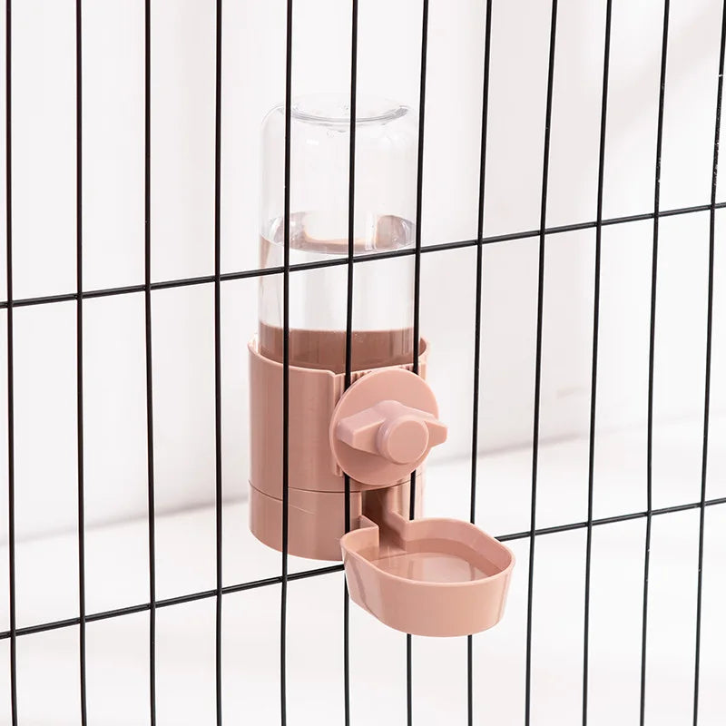 🐾 Cage Hanging Automatic Pet Feeder & Water Bottle Dispenser