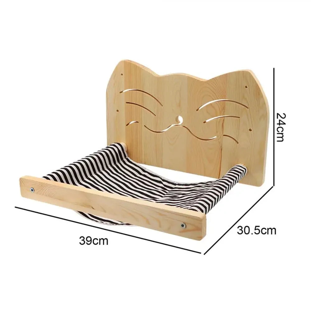 🐱🪵 Kör Alakú Fali Macskabútor – Esztétikus Fa Mászópolc • Strapabíró & Modern Dizájn 🐱🪵