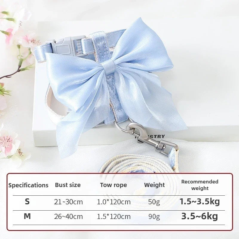 🎀 Adjustable Pet Harness with Leash