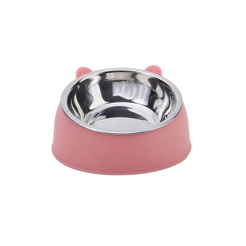 🐱🥣 15° Tilted Elevated Pet Bowl – Anti-Slip Base
