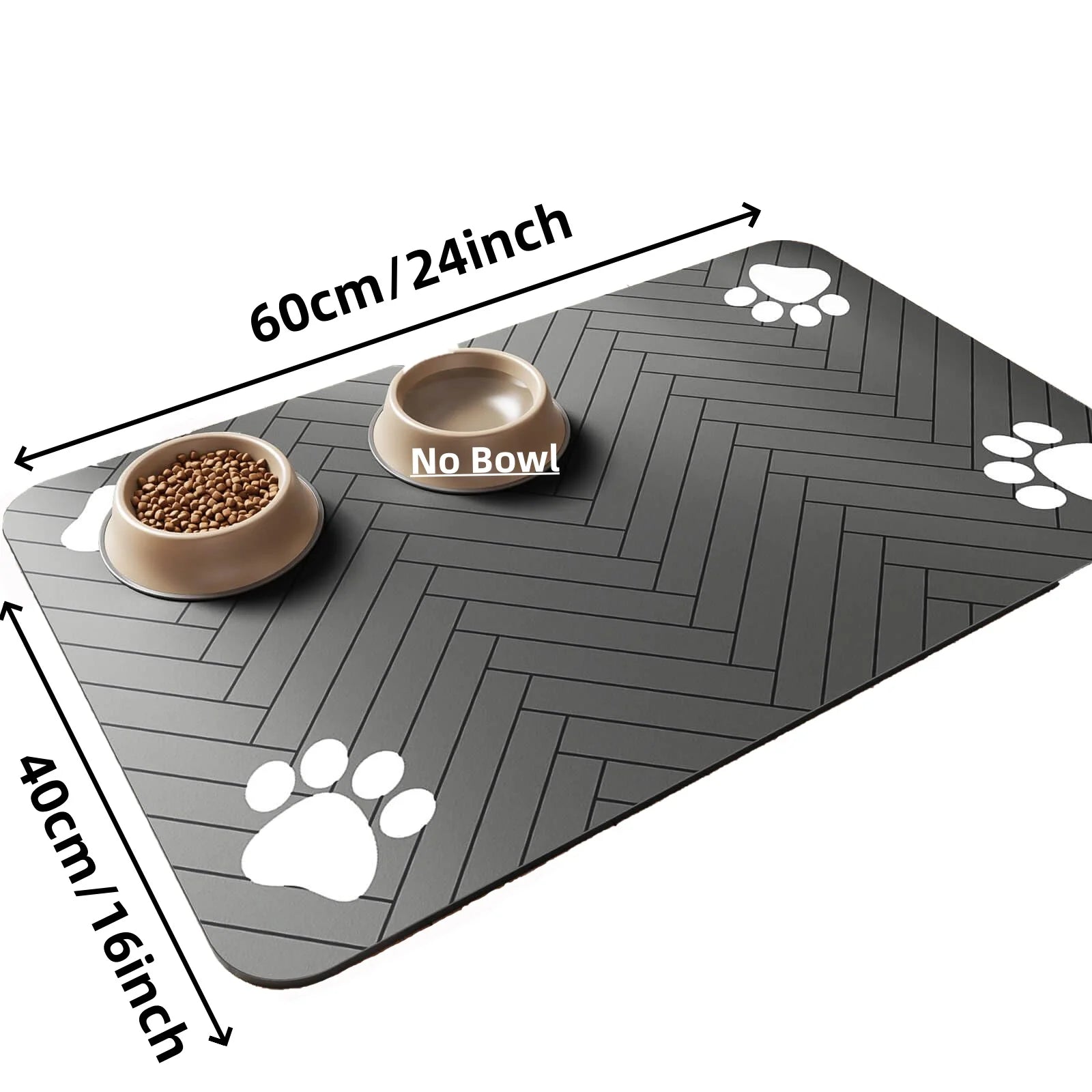 🐾💧 Absorbent Pet Feeding Mat – Waterproof Bowl Placemat