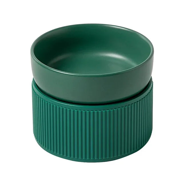 🍽️ Ceramic Elevated Pet Bowl