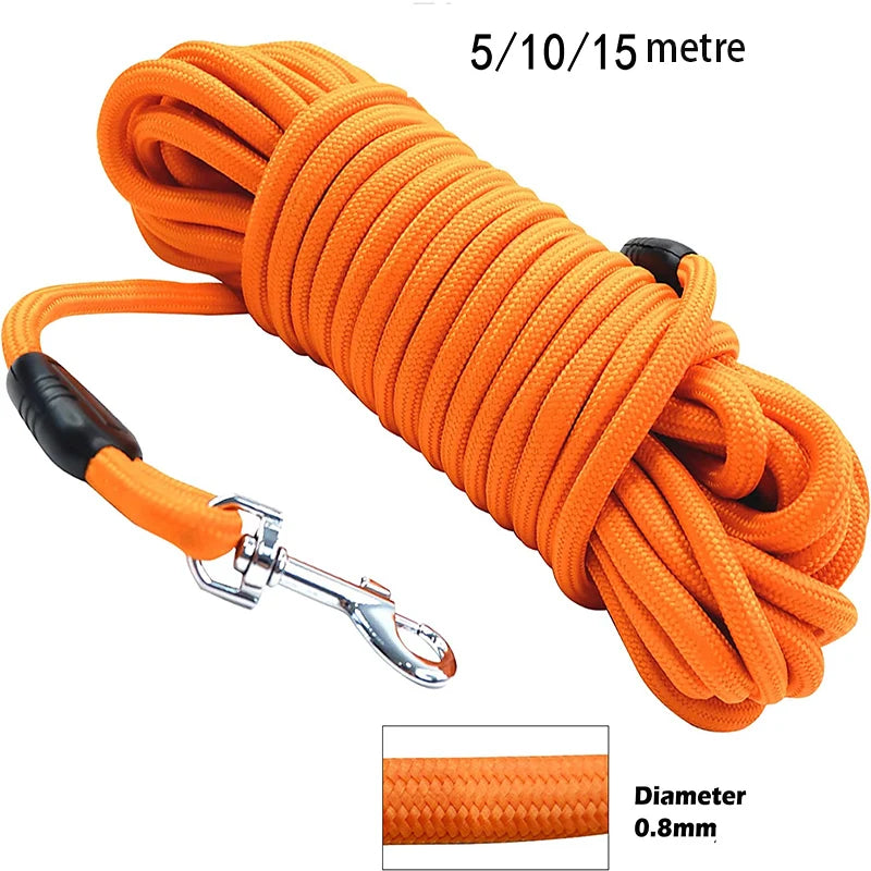 🐕 Heavy Duty Long Rope Training Dog Leash – 5M / 10M / 15M
