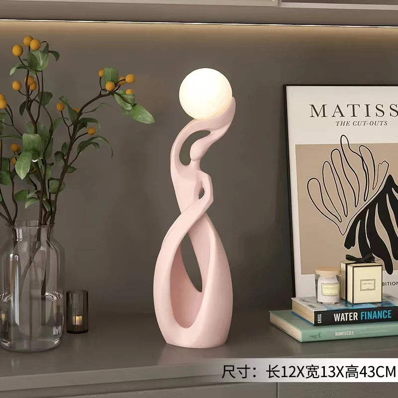 ✨Modern Absztrakt Luminózus Szobor – Nagyméretű Dekoráció Nappaliba, Előszobába, Irodába✨