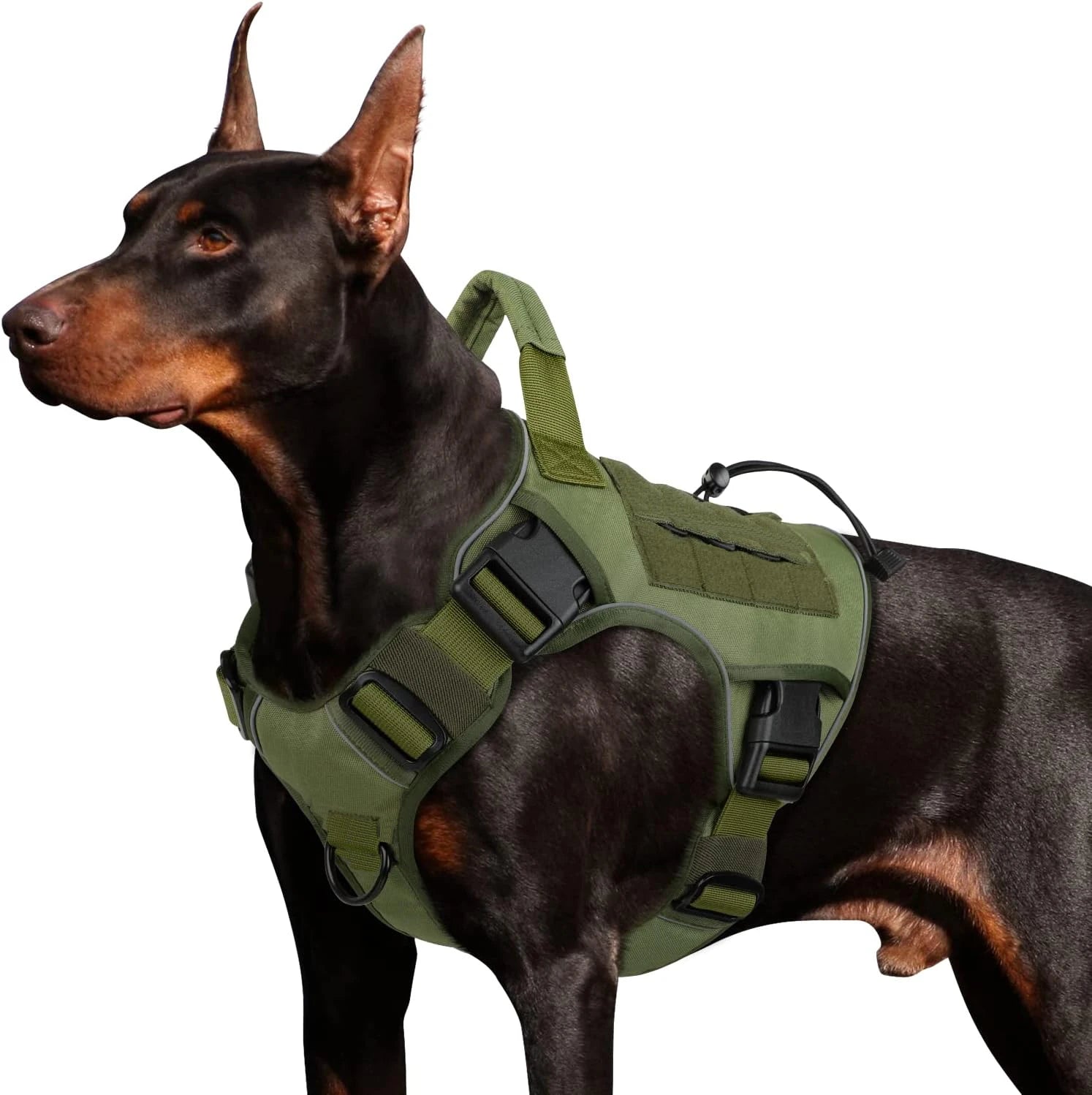🐕 Tactical Dog Harness for Large Dogs – No Pull & Military Style