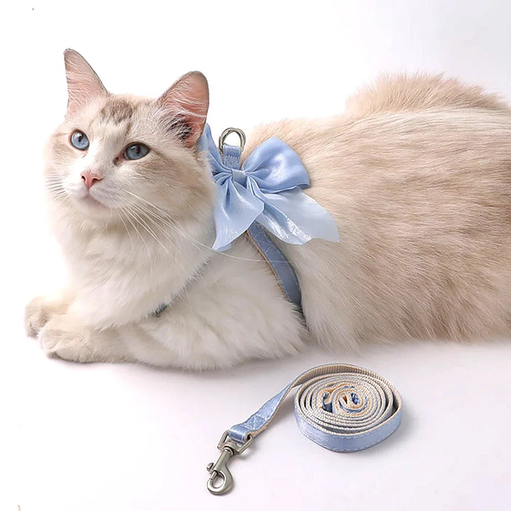 🎀 Adjustable Pet Harness with Leash