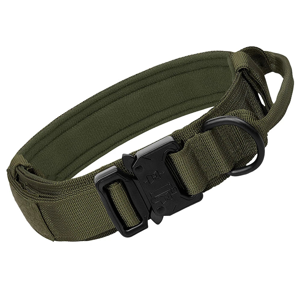 Heavy Duty Tactical Dog Collar with Handle