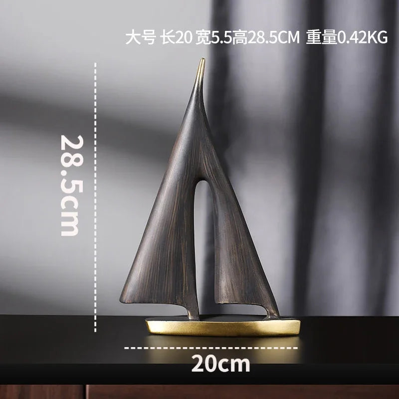 ⛵Modern Vitorlás Dísz – Elegáns Asztali Dekoráció Nappaliba, Hálószobába vagy Irodába⛵