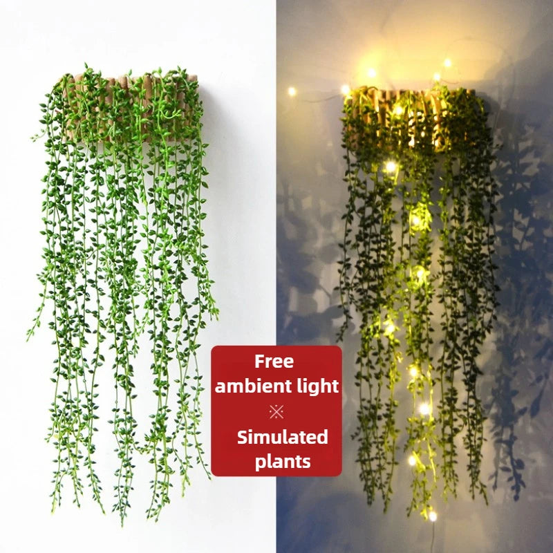 🌿 Modern Fa Faliváza – Stílusos Dekor Élő vagy Műnövényekhez