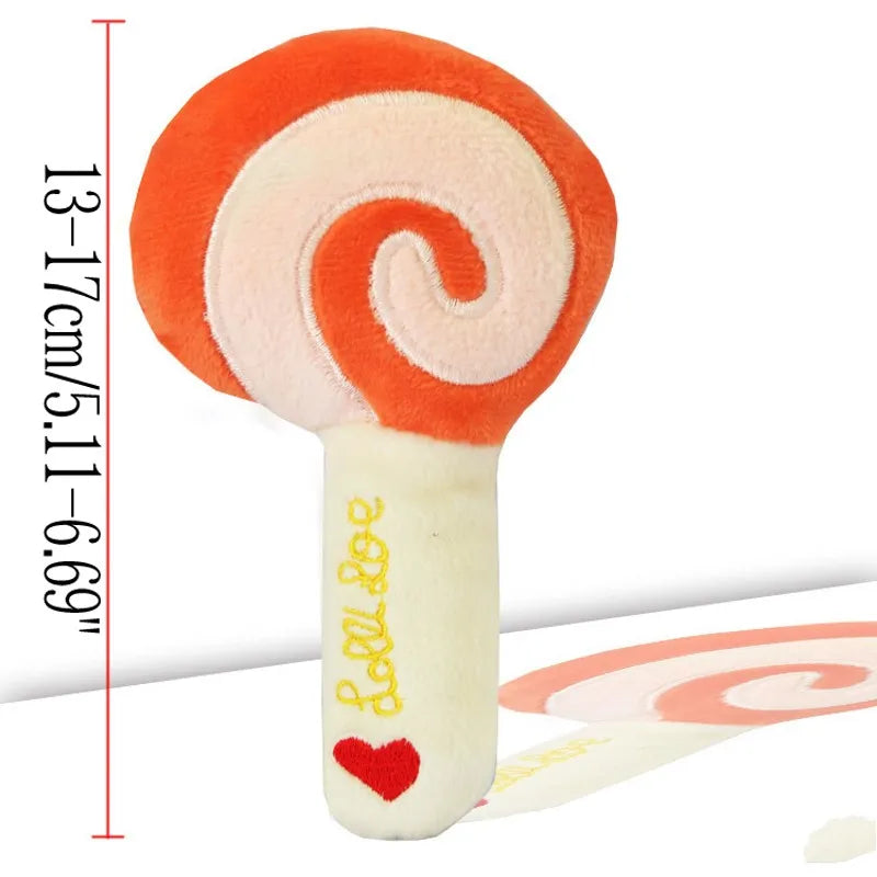 🧸 Cute Fleece Squeaky Dog And Cat Toy