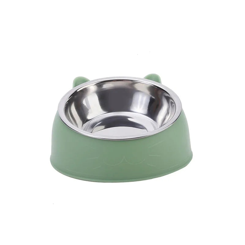 🐱🥣 15° Tilted Elevated Pet Bowl – Anti-Slip Base