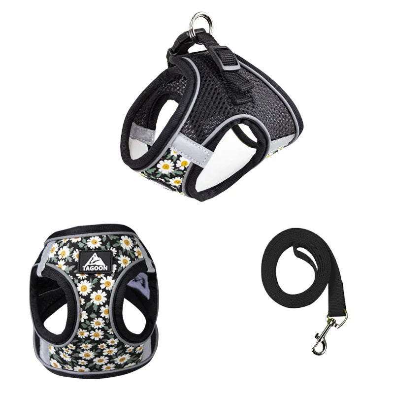 🐱 Reflective Cat Harness and Leash Set