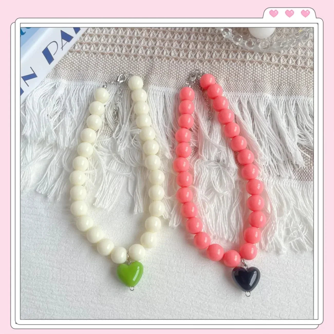 👑 Pearl Cat Collar – Princess Style Adjustable Pet Necklace