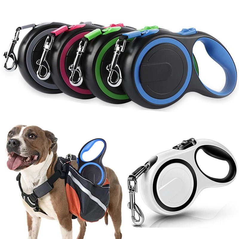 Automatic Retractable Dog Leash (3M / 5M / 8M) – Durable Nylon Lead for Small, Medium & Large Dogs