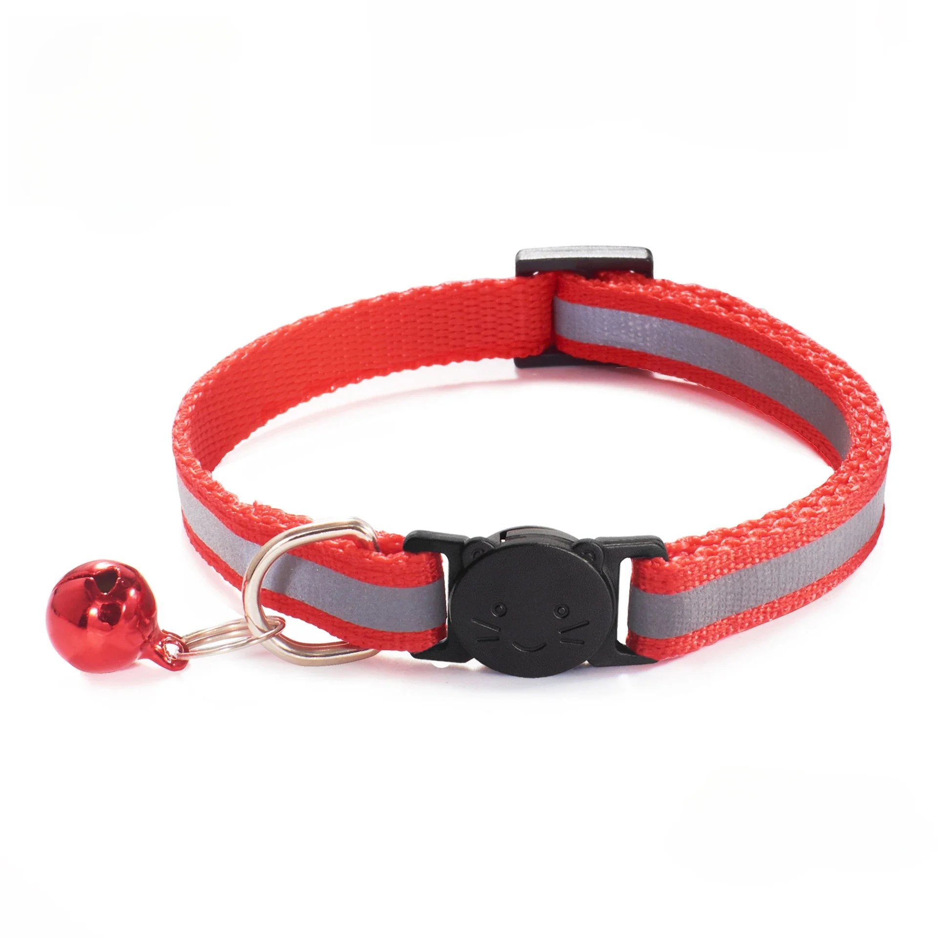 🐾 3-Pack Reflective Pet Collars with Safety Buckle & Bell