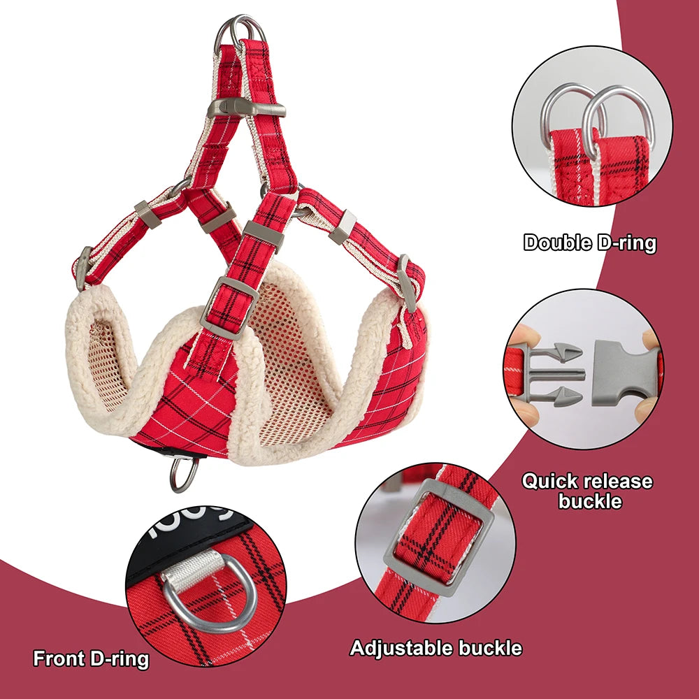 🐾 Soft No-Pull Pet Harness & Leash Set