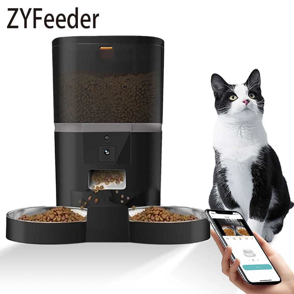 🐾 Smart Automatic Pet Feeder with Camera – 4L Capacity