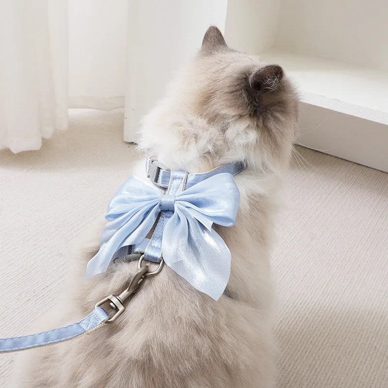 🎀 Adjustable Pet Harness with Leash