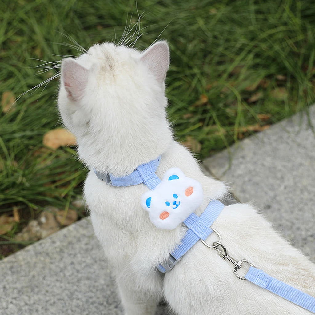 🐱 Adjustable Cat Harness & Leash Set