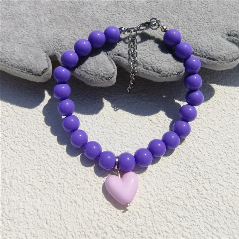 👑 Pearl Cat Collar – Princess Style Adjustable Pet Necklace