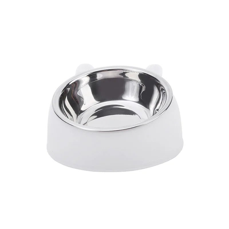 🐱🥣 15° Tilted Elevated Pet Bowl – Anti-Slip Base