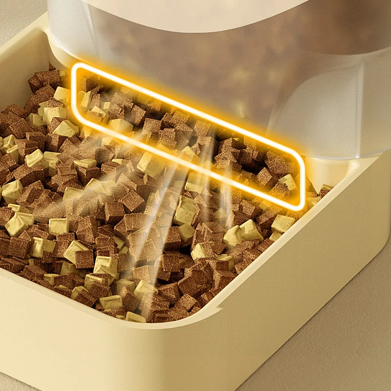 🐾 HOOPET Automatic Pet Food & Water Dispenser – Gravity Feeder for Dogs & Cats