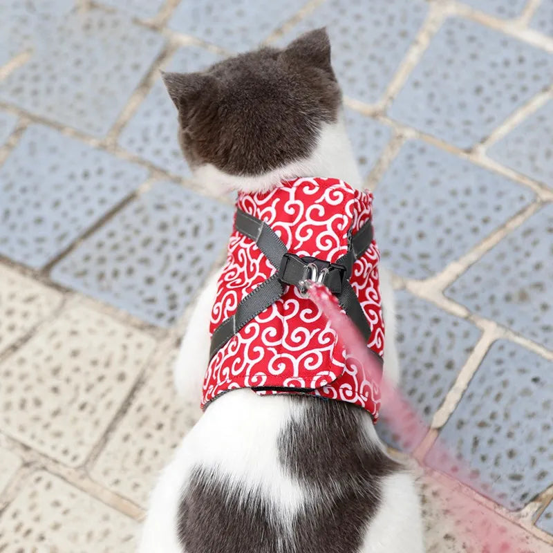🐱 Escape-Proof Cat Vest Harness & Leash Set
