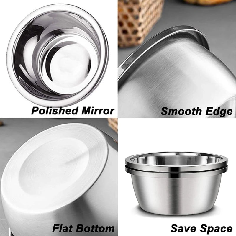 🥣🐶 Stainless Steel Dog Food & Water Bowl