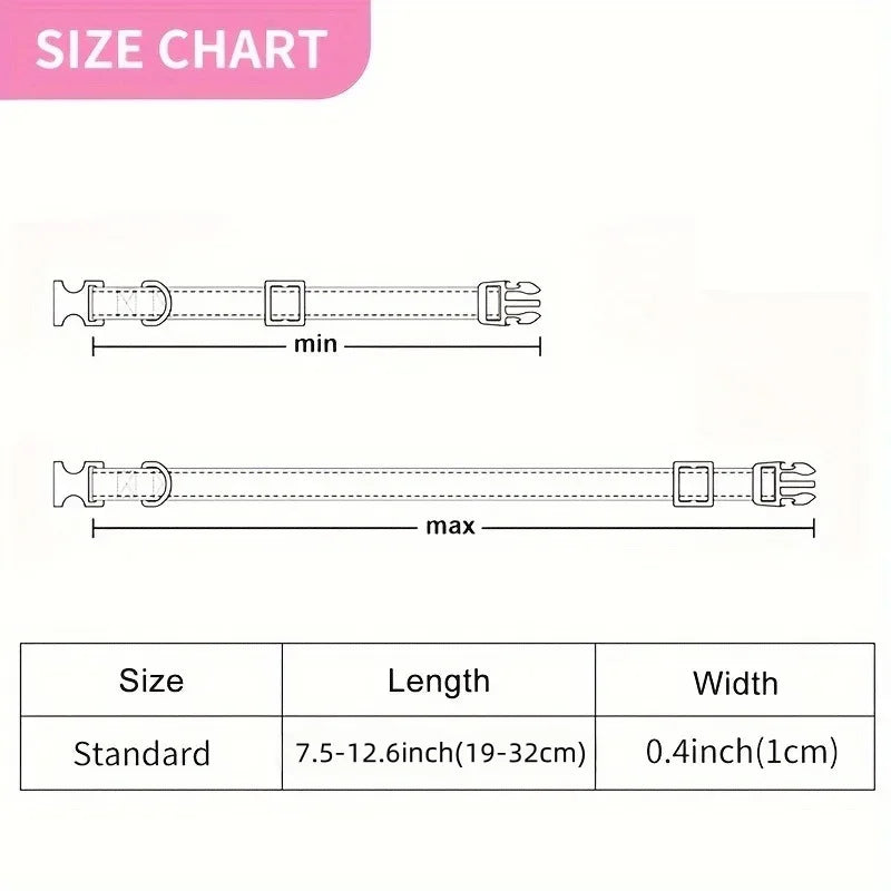 🐱 Personalized Camouflage Cat Collar with Name ID Tag & Bell