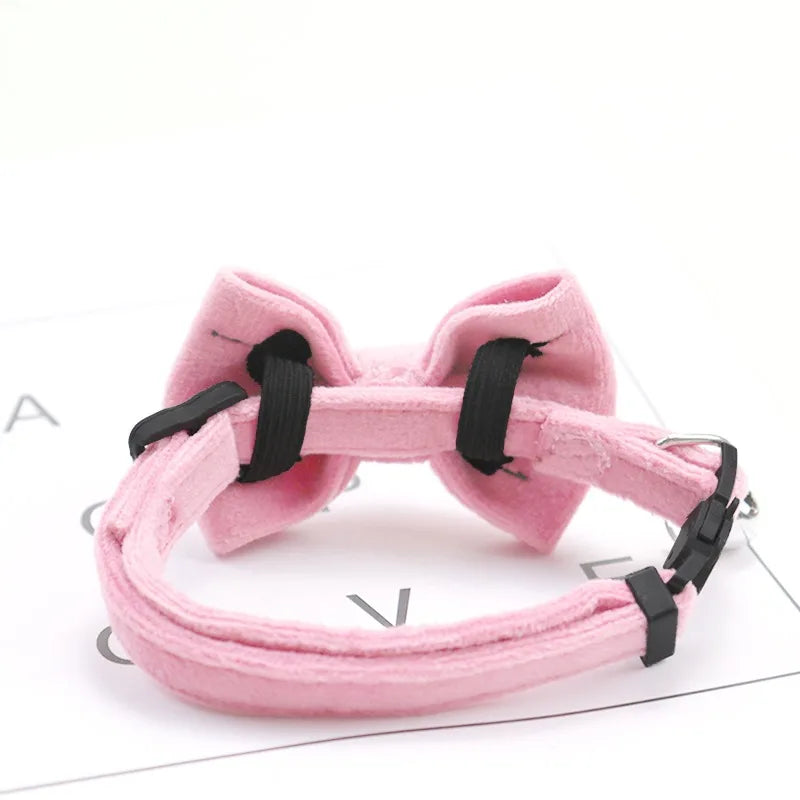 🎀 Velvet Cat Collar with Bow & Bell – Cute, Soft & Adjustable