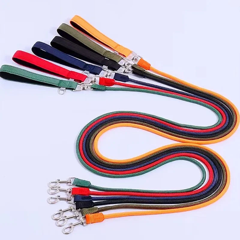 Colorful Nylon Dog Leash – Comfortable & Durable Leash for Daily Walks