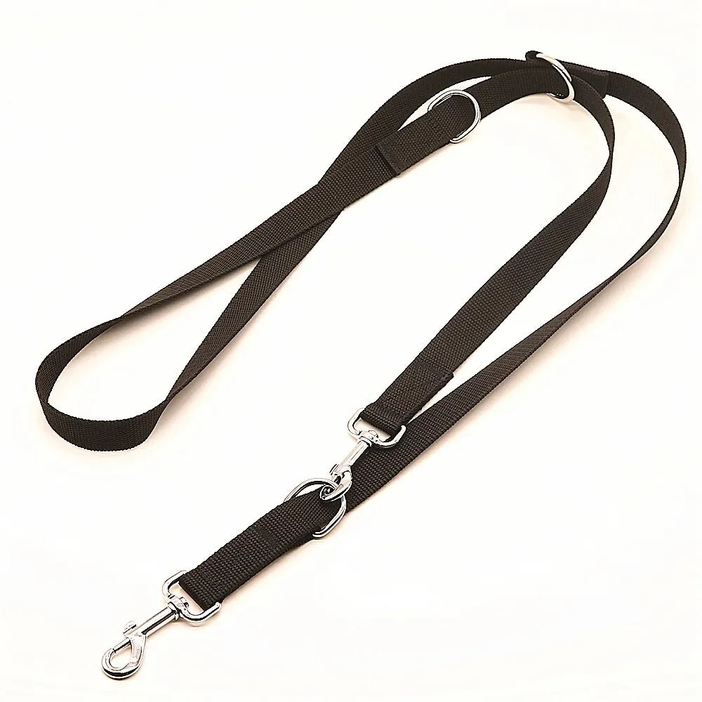 Adjustable Double-Ended Dog Leash – Strong Nylon Lead for Training & Walking
