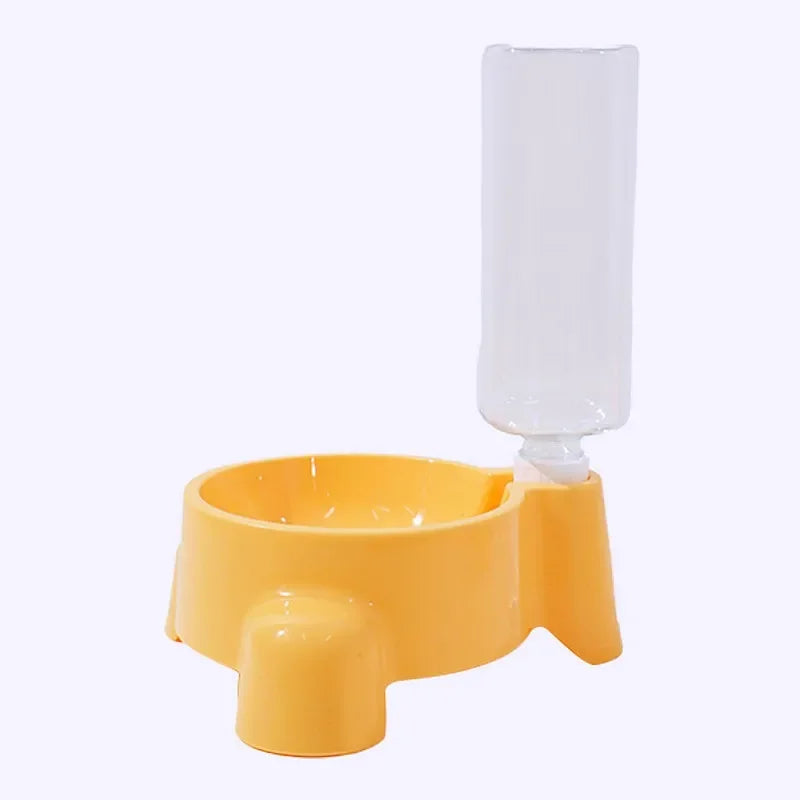 🐶 Automatic Dog Water Bowl with Bottle – Gravity Drinking Feeder