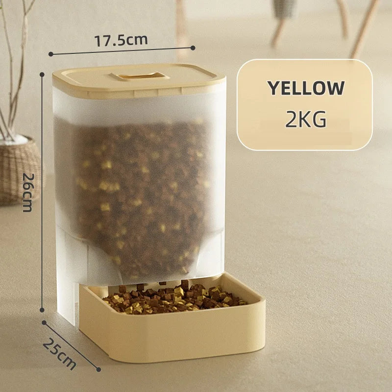 🐾 HOOPET Automatic Pet Food & Water Dispenser – Gravity Feeder for Dogs & Cats