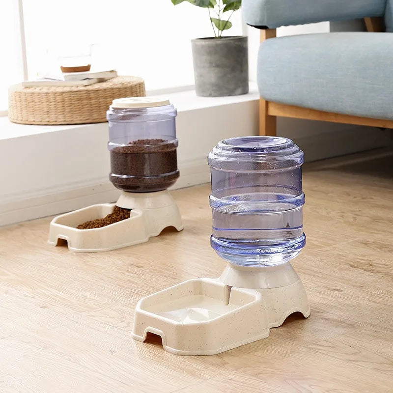 🐶 3.8L Automatic Dog Feeder & Water Dispenser – Gravity System