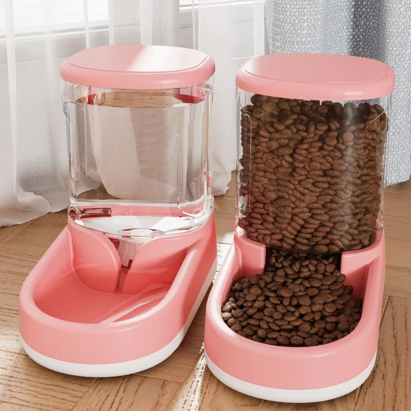 🐾 Automatic Pet Feeder & Water Dispenser for Dogs and Cats