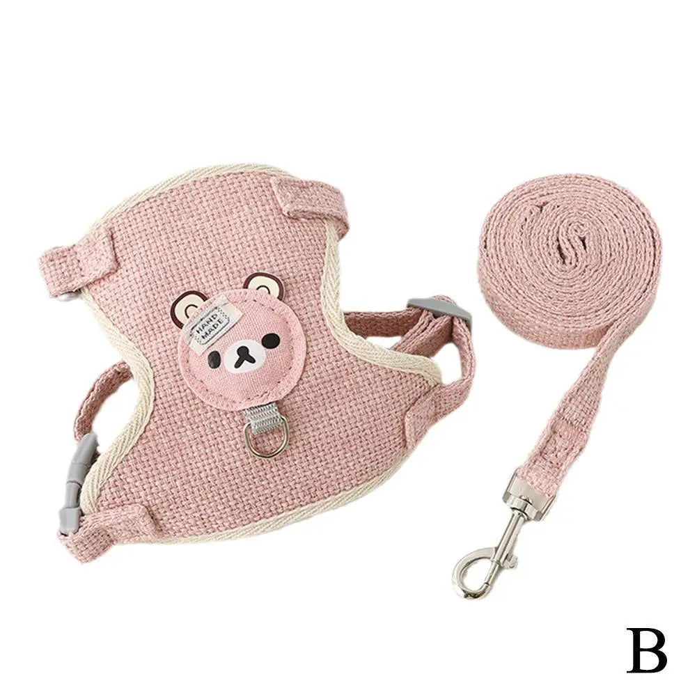 🐾 Cat Harness with Leash – Cute Vest Style