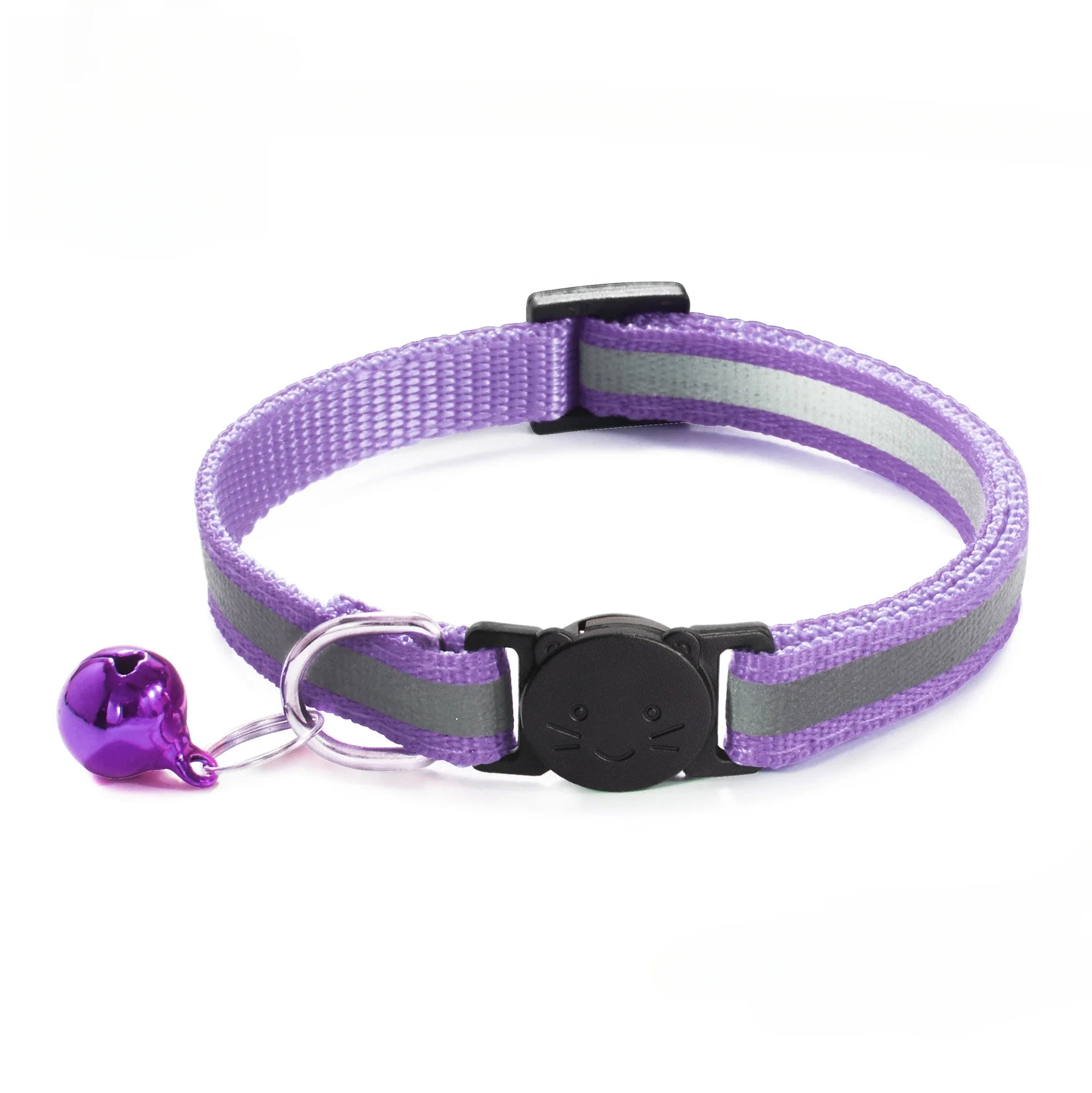 🐾 3-Pack Reflective Pet Collars with Safety Buckle & Bell