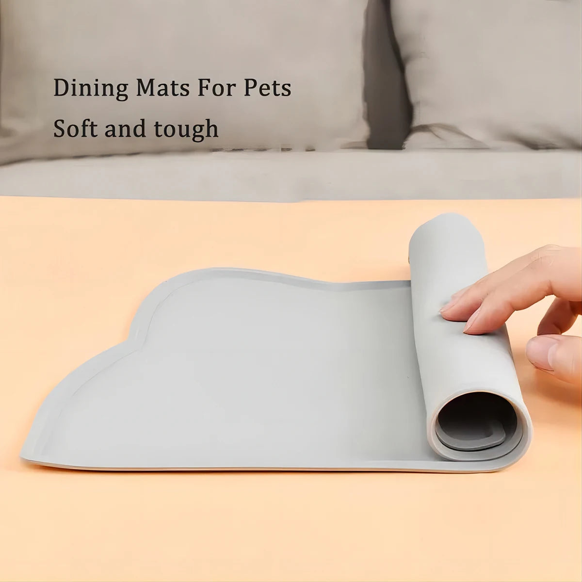 🐾 Silicone Pet Feeding Mat – Non-Slip & Waterproof Bowl Placemat