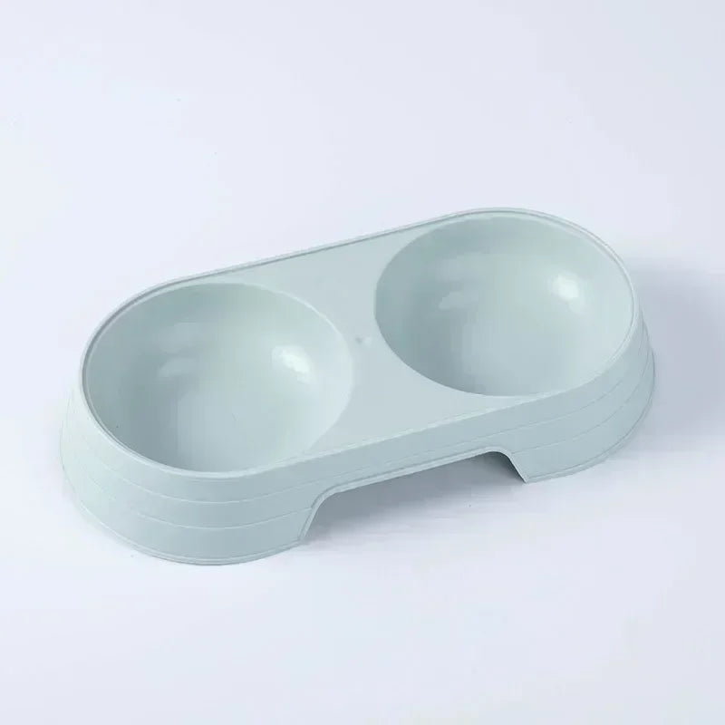 🍬🐾 Macaron Double Pet Bowl – Food & Water Feeder