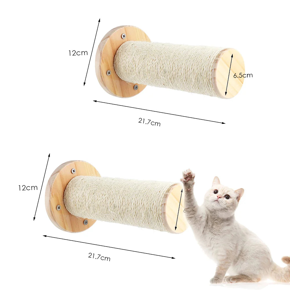 🐈 Prémium Fa Fali Macska Lépcső & Pihenőpolc – Strapabíró, Biztonságos & Stílusos Macskabútor 🐈