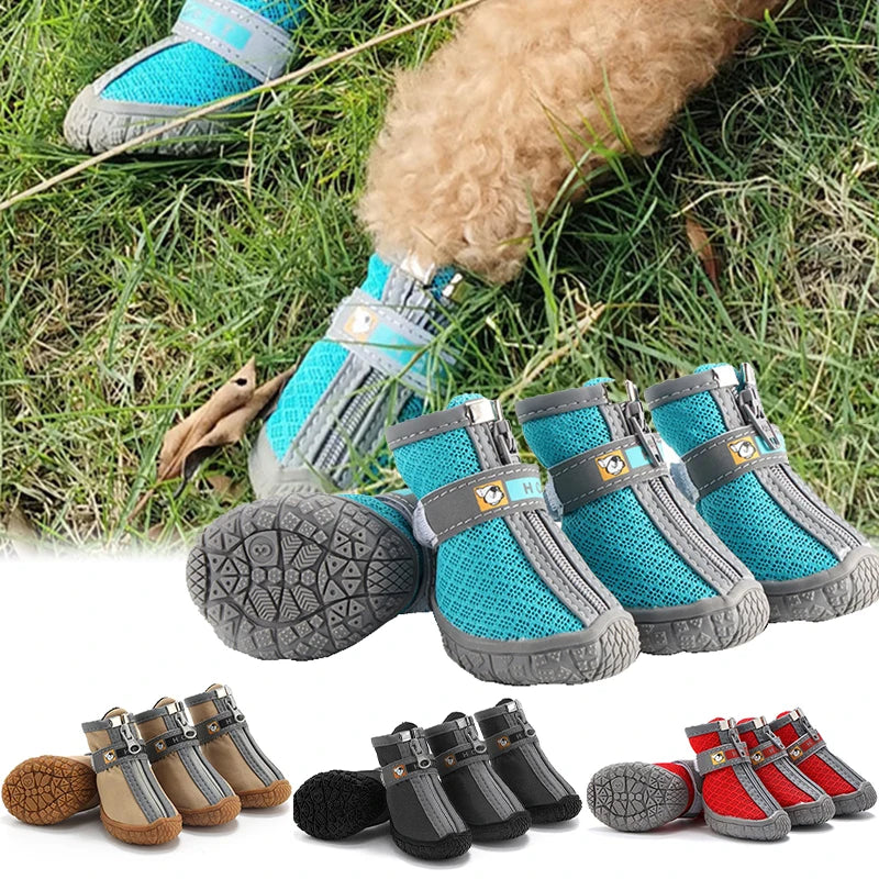 🐾 Dog Shoes Non-Slip Soles – Thick Plush Protection Paw Shoes
