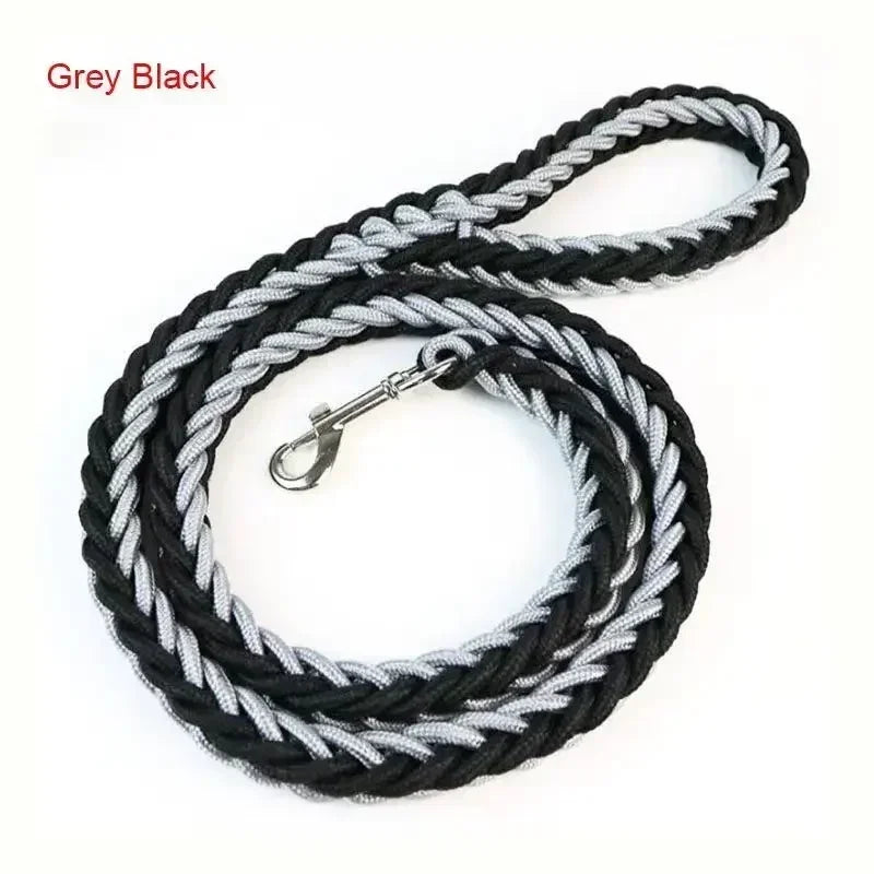 Heavy-Duty Nylon Dog Leash – Strong Rope Lead for Medium & Large Dogs